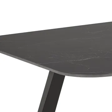 Valricus Spisebord 180 cm Rektangulær - Svart - Møbler - Bord - Spisebord & kjøkkenbord