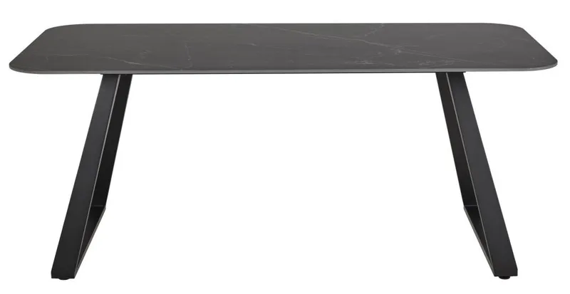 Valricus Spisebord 180 cm Rektangulær - Svart - Møbler - Bord - Spisebord & kjøkkenbord