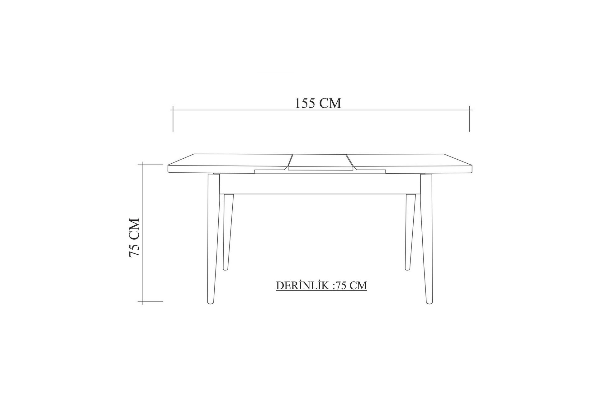 Valsot Spisebord 110 cm - Eik - Møbler - Bord - Spisebord & kjøkkenbord