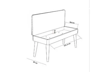 Valsot Spisegruppe 129 cm Rektangulær - Natur/Grønn - Møbler - Bord - Spisegrupper