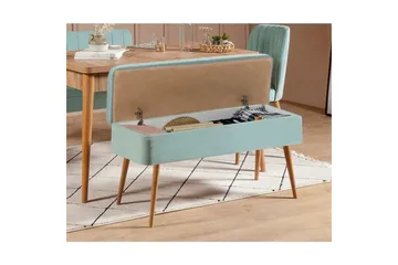 Valsot Spisegruppe 129 cm Rektangulær - Natur/Grønn - Møbler - Bord - Spisegrupper