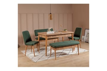 Valsot Spisegruppe 130 cm Rektangulær - Natur - Møbler - Bord - Spisegrupper