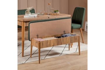 Valsot Spisegruppe 130 cm Rektangulær - Natur - Møbler - Bord - Spisegrupper