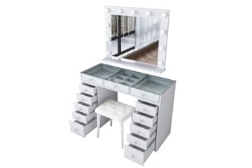 Varlin Sminkebord 120 cm - Hvit - Møbler - Bord - Sminkebord & toalettbord
