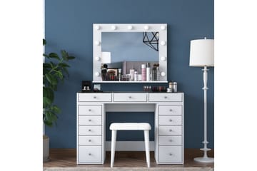 Varlin Sminkebord 120 cm - Hvit - Møbler - Bord - Sminkebord & toalettbord