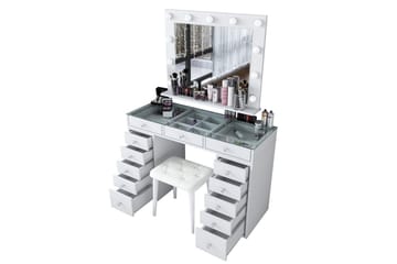 Varlin Sminkebord 120 cm - Hvit - Møbler - Bord - Sminkebord & toalettbord