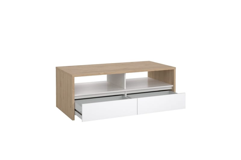 Varun Sofabord 120 cm - Hvit/Natur - Møbler - Bord - Sofabord
