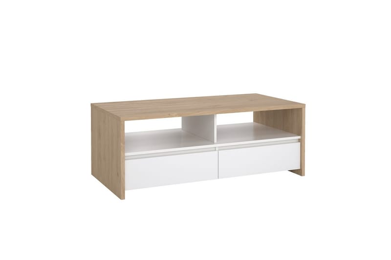 Varun Sofabord 120 cm - Hvit/Natur - Møbler - Bord - Sofabord