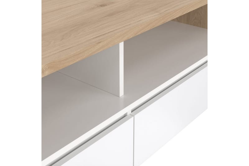 Varun Sofabord 120 cm - Hvit/Natur - Møbler - Bord - Sofabord