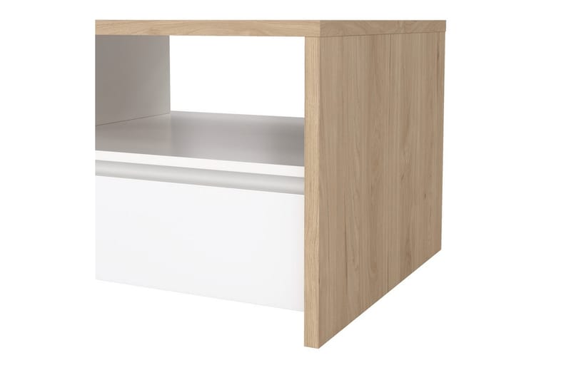 Varun Sofabord 120 cm - Hvit/Natur - Møbler - Bord - Sofabord