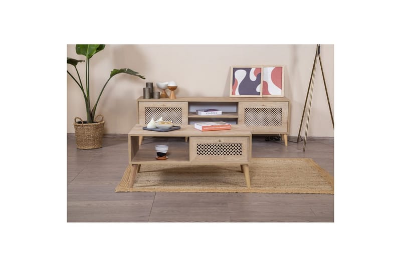 Velin Sofabord 55 cm - Mellomfarget tre - Møbler - Bord - Sofabord