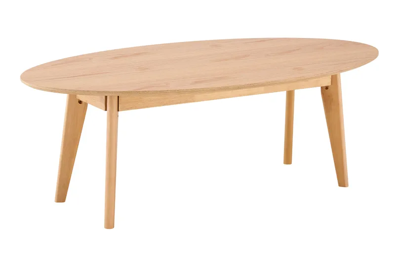 Velo sofabord ovalt 130 cm tre, Eik
