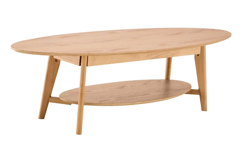 Velo sofabord ovalt 160 cm tre, Eik
