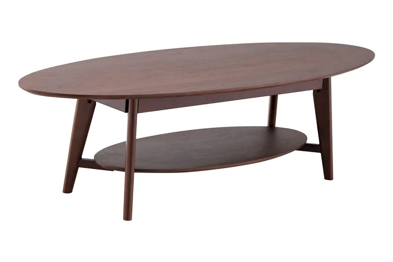 Velo sofabord ovalt 160 cm tre, Valnøtt