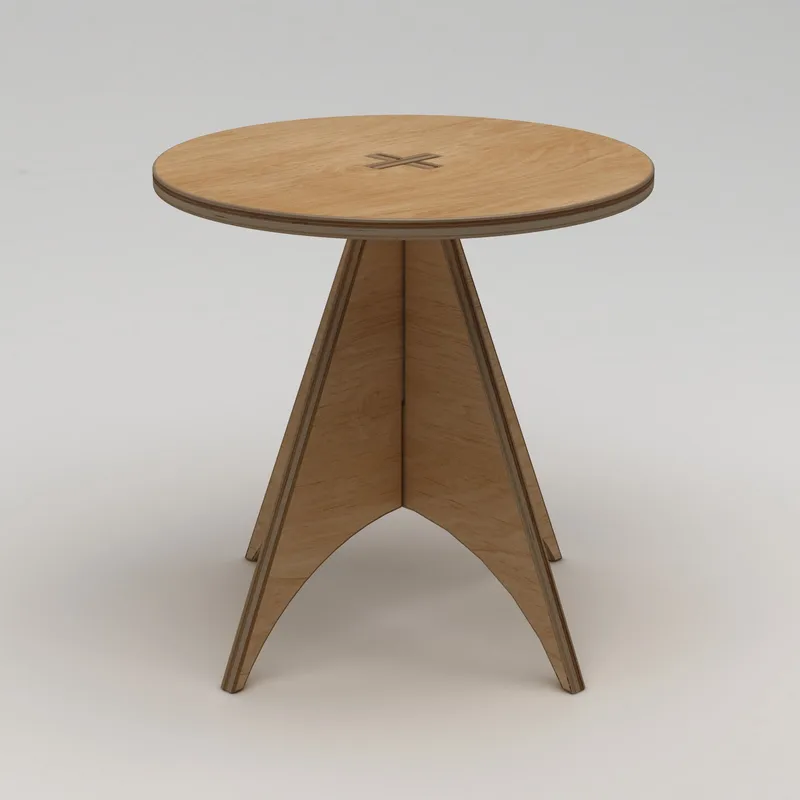 Velora Spisebord 75 cm - Naturlig tre - Møbler - Bord - Spisebord & kjøkkenbord