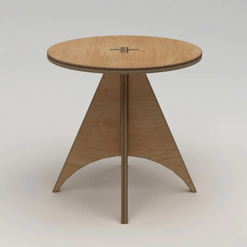 Velora Spisebord 75 cm, Naturlig tre