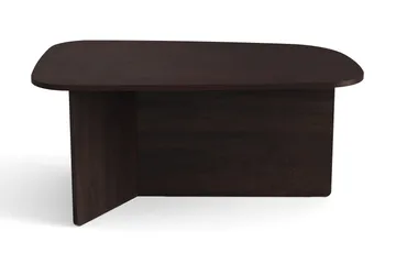 Vento Ovalt Sofabord 90x60 cm med Tre- og Røkt Eik-utseende - Mørkebrun - Møbler - Bord - Sofabord