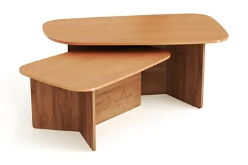 Vento settbord, sofabord 120 x 70 cm + 90 x 60 cm - Eik - Møbler - Bord - Sofabord