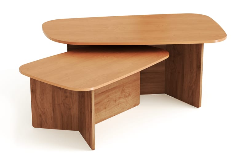 Vento settbord, sofabord 120 x 70 cm + 90 x 60 cm - Eik - Møbler - Bord - Sofabord