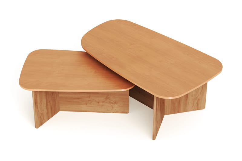 Vento settbord, sofabord 120 x 70 cm + 90 x 60 cm - Eik - Møbler - Bord - Sofabord