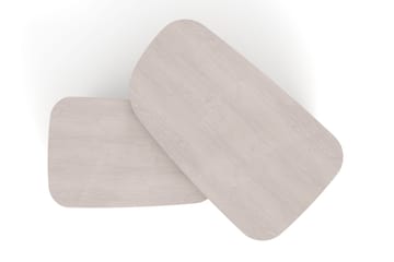 Vento settbord, sofabord 120 x 70 cm + 90 x 60 cm - Hvitlasert eik - Møbler - Bord - Sofabord