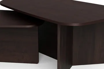Vento settbord, sofabord 120 x 70 cm + 90 x 60 cm - Røkt eik - Møbler - Bord - Sofabord