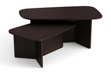 Vento settbord, sofabord 120 x 70 cm + 90 x 60 cm - Røkt eik - Møbler - Bord - Sofabord