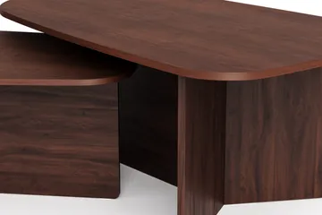 Vento settbord, sofabord 120 x 70 cm + 90 x 60 cm - Valnøtt - Møbler - Bord - Sofabord