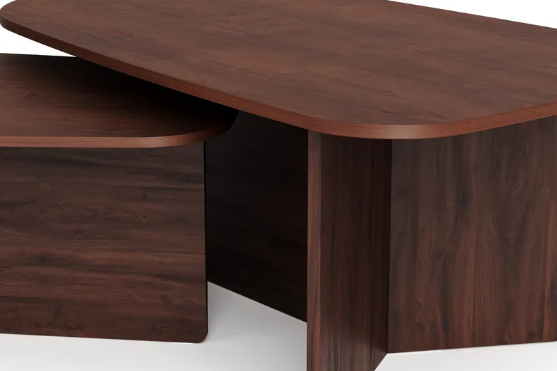 Vento settbord, sofabord 120 x 70 cm + 90 x 60 cm - Valnøtt - Møbler - Bord - Sofabord