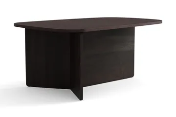 Vento sofabord 90 x 60 cm, ovalt i tre - Røkt eik - Møbler - Bord - Sofabord