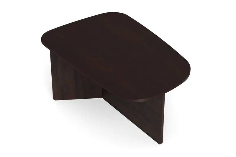 Vento sofabord 90 x 60 cm, ovalt i tre - Røkt eik - Møbler - Bord - Sofabord