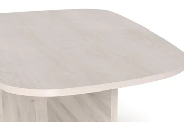 Vento Sofabord 90x60 cm ovalt i tre - Hvitlasert eik - Møbler - Bord - Sofabord