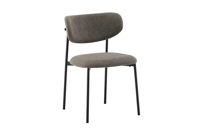 Vera rund spisegruppe 150 cm med 6 Lucy spisestoler - Røkt eik - Møbler - Bord - Spisegrupper