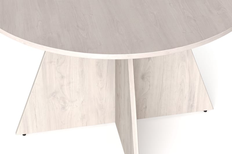 Vera rundt spisebord ø110 cm Finér - Hvitlasert eik - Møbler - Bord - Spisebord & kjøkkenbord