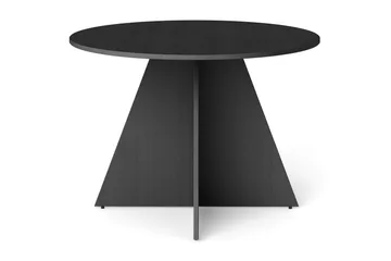 Vera rundt spisebord ø110 cm Finér - Svart - Møbler - Bord - Spisebord & kjøkkenbord