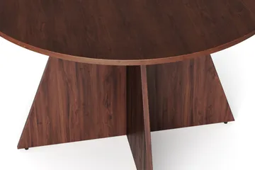 Vera rundt spisebord ø110 cm Finér - Valnøtt - Møbler - Bord - Spisebord & kjøkkenbord