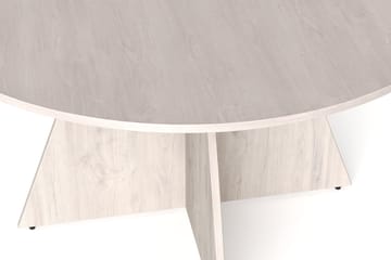 Vera rundt spisebord ø130 cm Finér - Hvitlasert - Møbler - Bord - Spisebord & kjøkkenbord