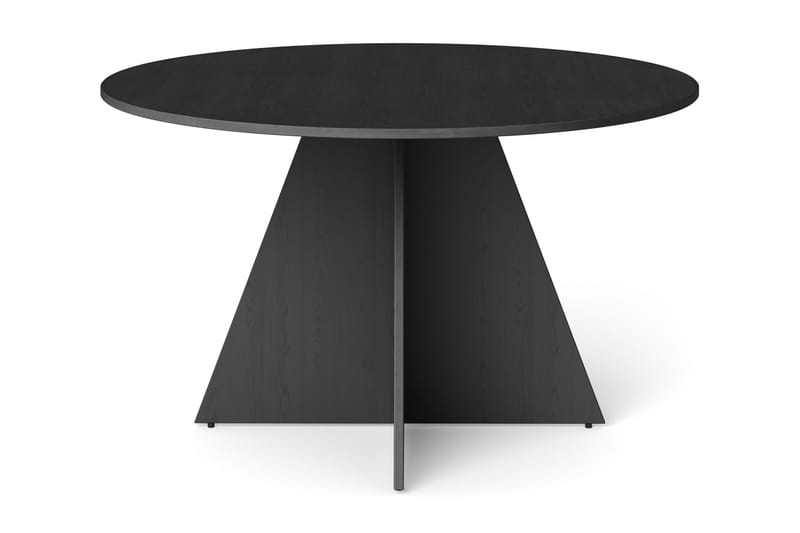 Vera rundt spisebord ø130 cm Finér - Svart - Møbler - Bord - Spisebord & kjøkkenbord