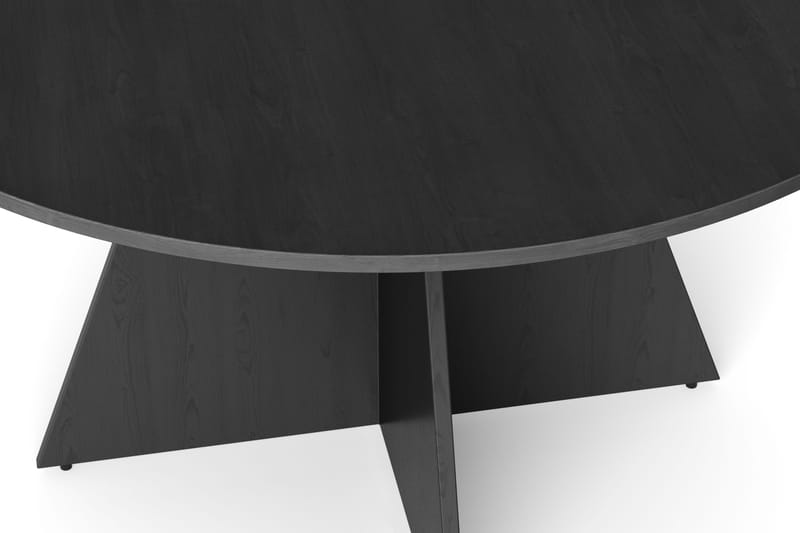 Vera rundt spisebord ø130 cm Finér - Svart - Møbler - Bord - Spisebord & kjøkkenbord