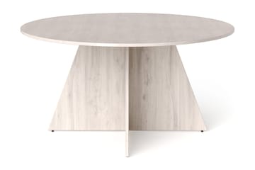 Vera rundt spisebord ø150 cm Finér - Hvitlasert - Møbler - Bord - Spisebord & kjøkkenbord
