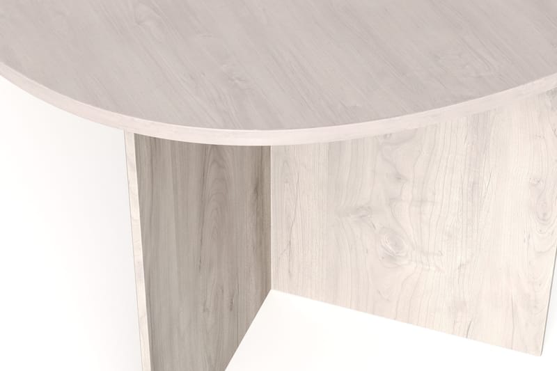 Vera Spisebord Oval 180x100 cm Finér - Hvitlasert eik - Møbler - Bord - Spisebord & kjøkkenbord