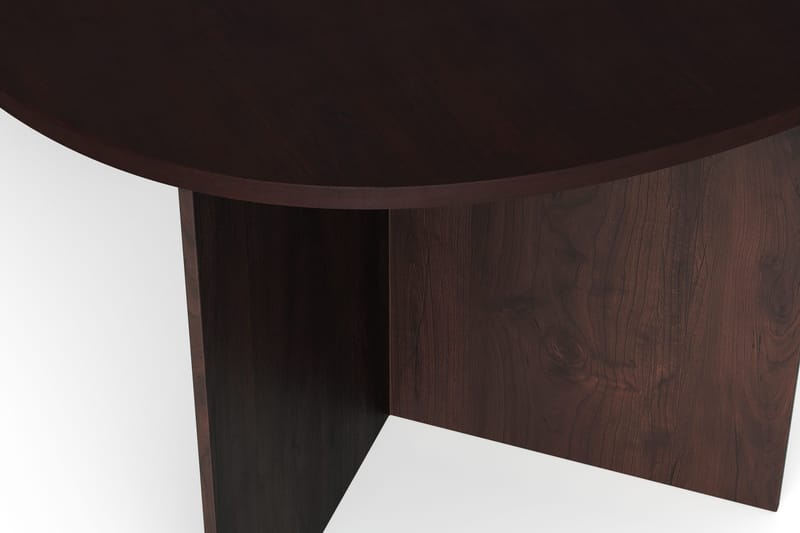 Vera Spisebord Oval 180x100 cm Finér - Røkt eik - Møbler - Bord - Spisebord & kjøkkenbord