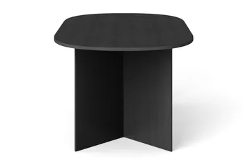 Vera Spisebord Oval 180x100 cm Finér - Svartbeiset eik - Møbler - Bord - Spisebord & kjøkkenbord