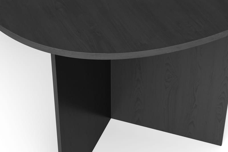 Vera Spisebord Oval 180x100 cm Finér - Svartbeiset eik - Møbler - Bord - Spisebord & kjøkkenbord