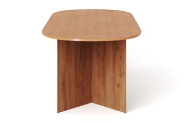 Vera Spisebord Oval 220x100 cm Finér - Eik - Møbler - Bord - Spisebord & kjøkkenbord