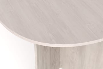 Vera Spisebord Oval 220x100 cm Finér - Hvitlasert - Møbler - Bord - Spisebord & kjøkkenbord