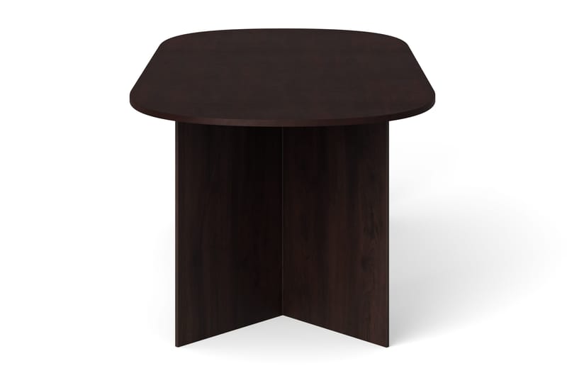 Vera Spisebord Oval 220x100 cm Finér - Røkt eik - Møbler - Bord - Spisebord & kjøkkenbord