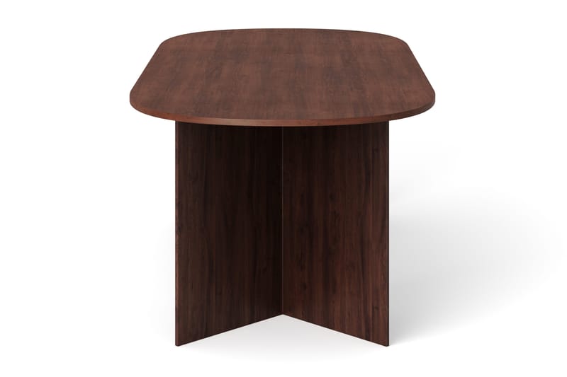 Vera Spisebord Oval 220x100 cm Finér - Valnøtt - Møbler - Bord - Spisebord & kjøkkenbord