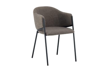 Vera spisegruppe, rund 110 cm, med 4 Filip spisestoler - Røkt eik - Møbler - Bord - Spisegrupper