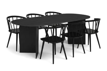 220 cm - Hvitbeiset eik